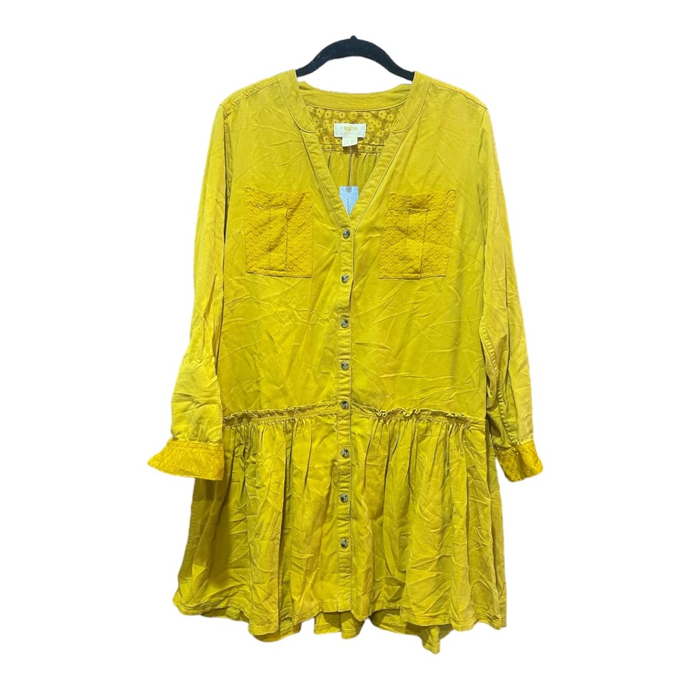 Maeve Anthropologie Marlie button-front tunic NWT - Picture 4 of 6